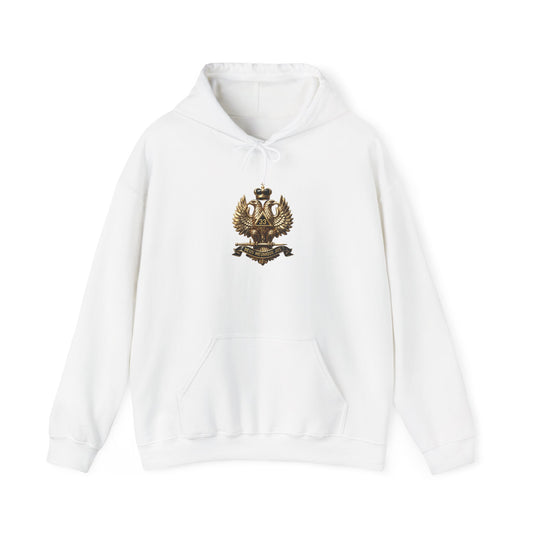 Vintage Double-Headed Eagle Hoodie — Heritage Crest Graphic Pullover